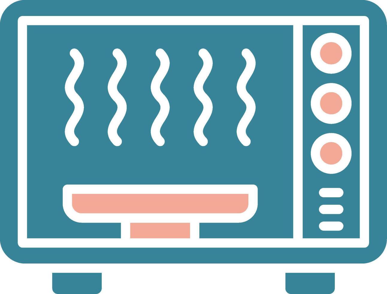 Oven Safe Streamlined Web Symbol vector