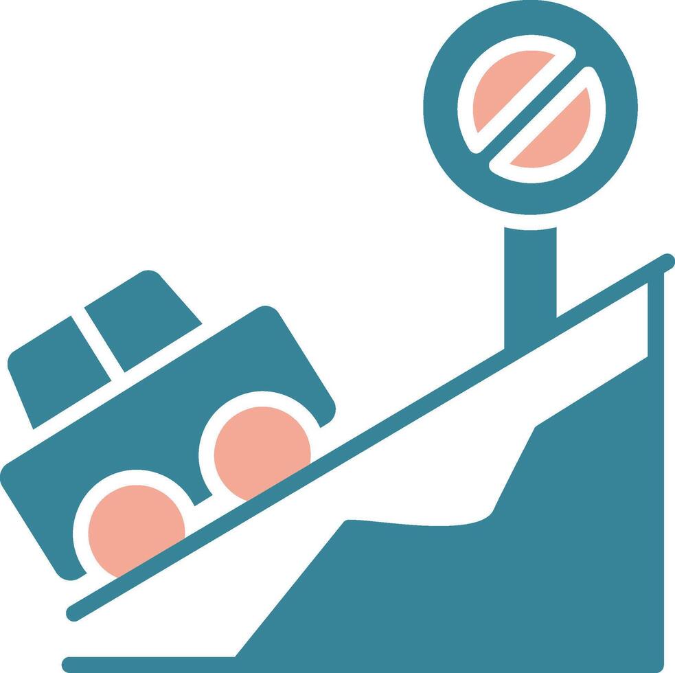 Road Global Style Glyph vector