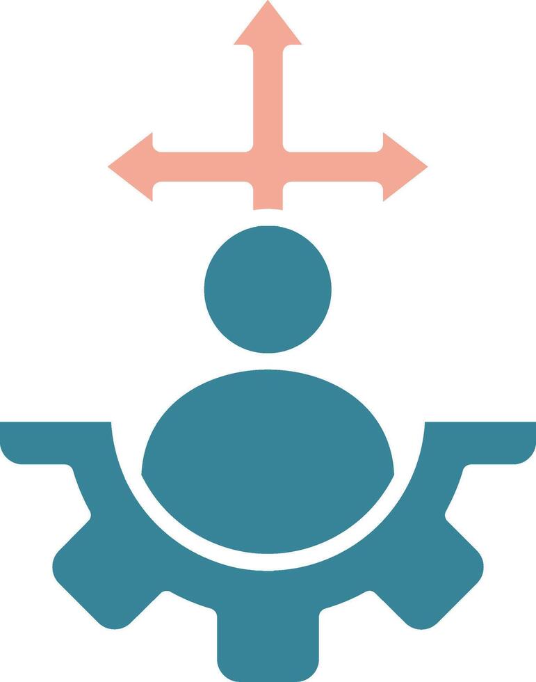 Decision Making Colorful Symbol Sketch vector