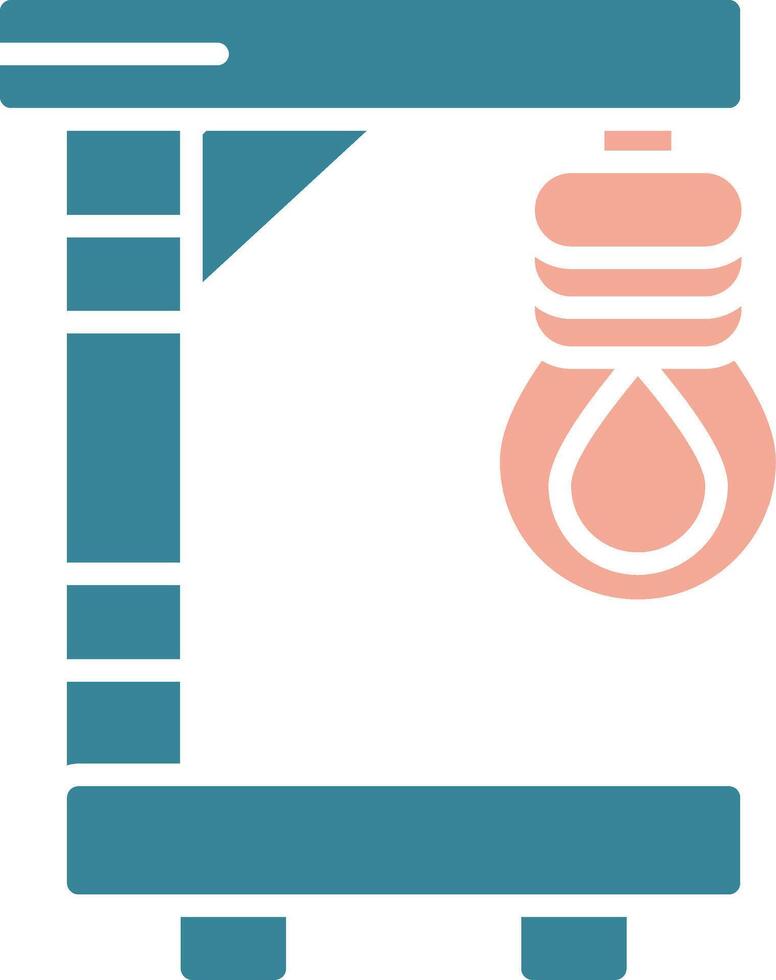 Gallows Simplified Line Art vector