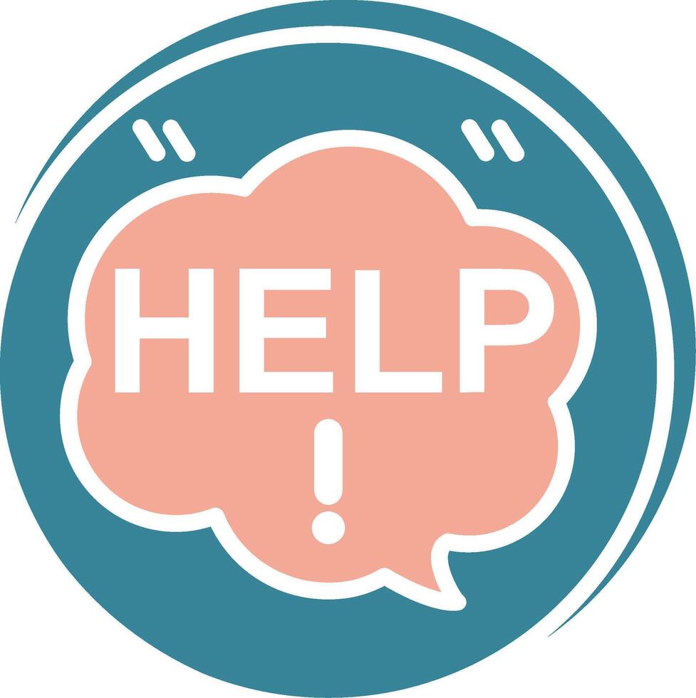 Help Bold Graphic Module vector