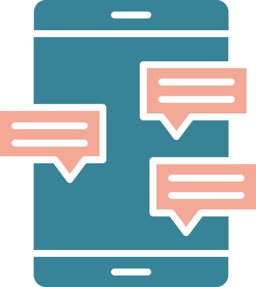 Mobile Message Expressive App Emblem vector