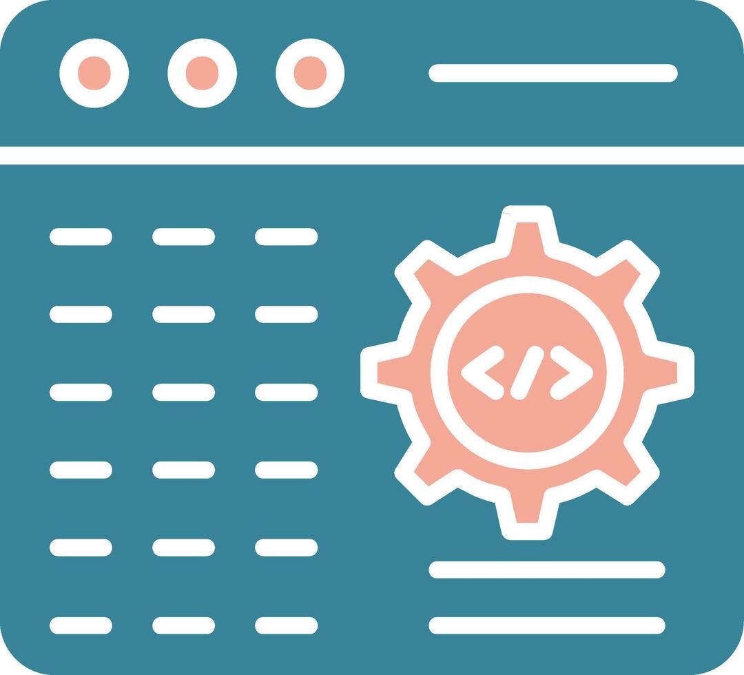 Programming Crystal Web Symbol vector