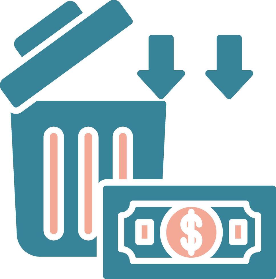 Wasted Money Interactive Line Art vector