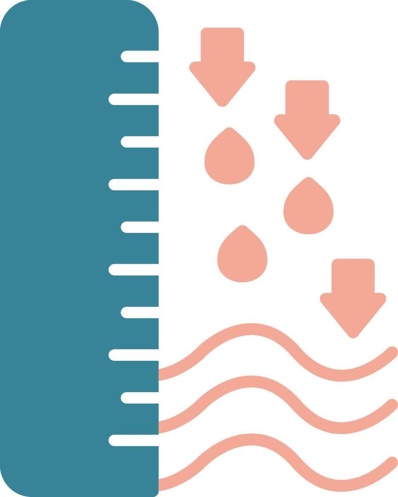 Water Level Crystal UI Stamp vector