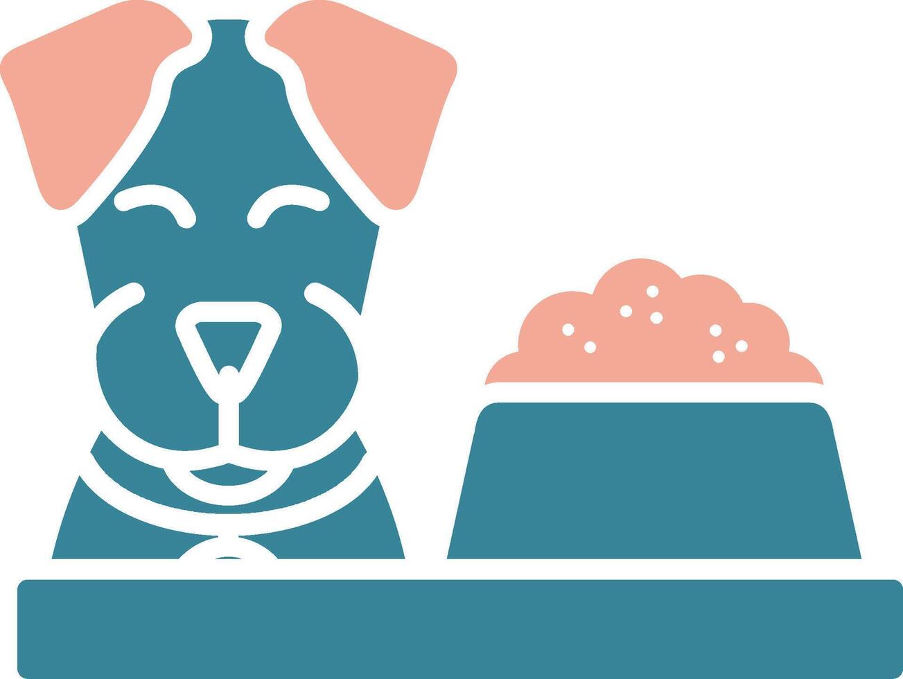 Dog Food Colorful Core Icon vector
