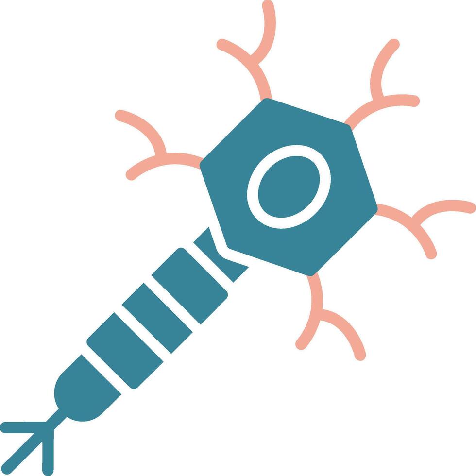 Nerve Cell Seamless UI Token vector