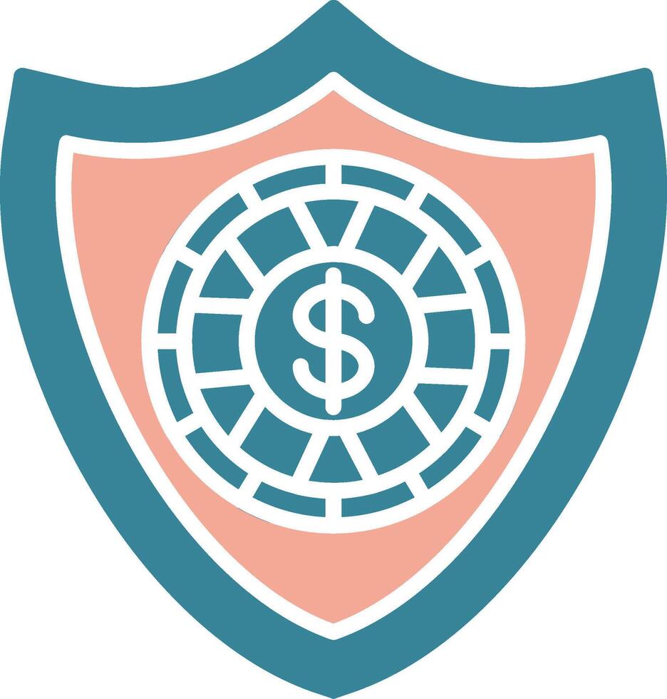 protection Streamlined Flat Badge vector