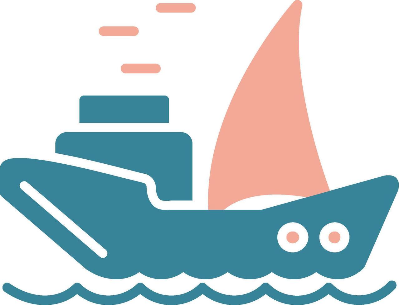 Ship Vibrant Core Icon vector