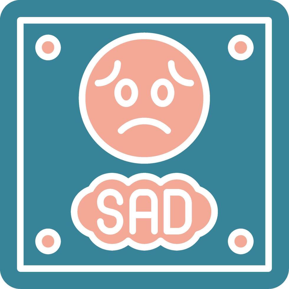 Sad Bold UI Stamp vector
