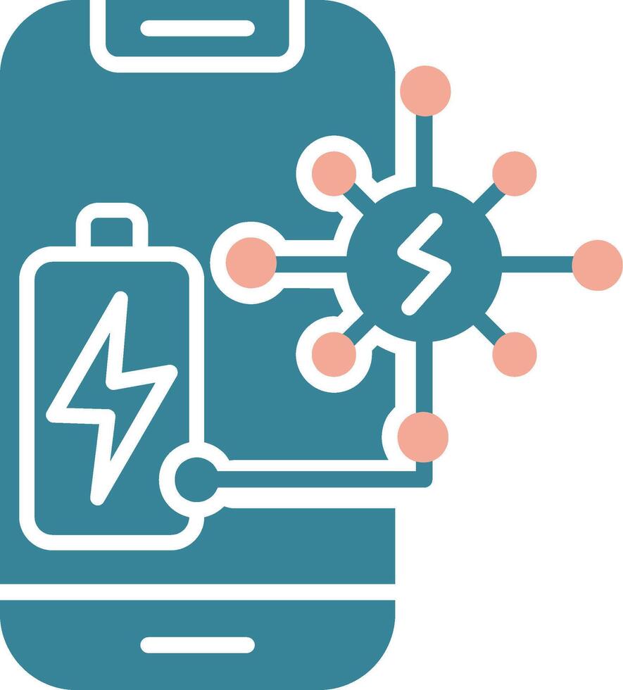 Power Sharing Seamless Core Icon vector