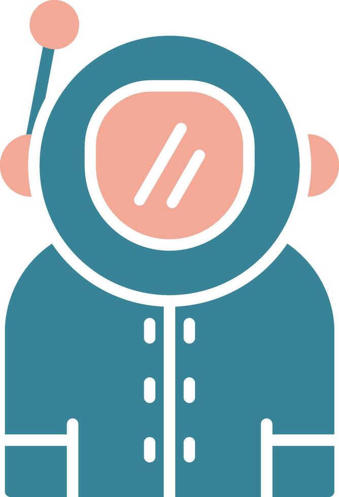 Astronaut Interactive Graphic Module vector