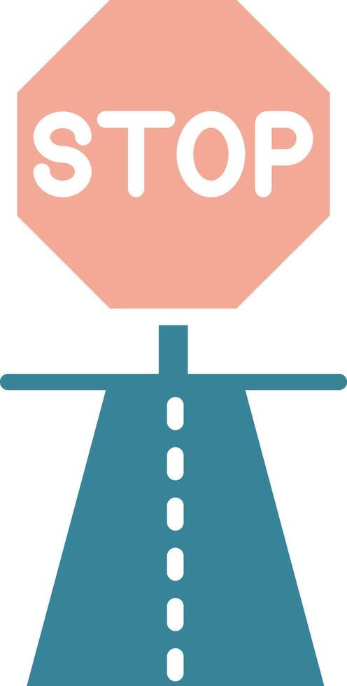 Stop Global Style Glyph vector