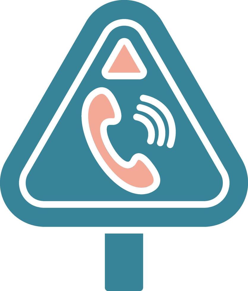 Telephone Bold Interface Object vector