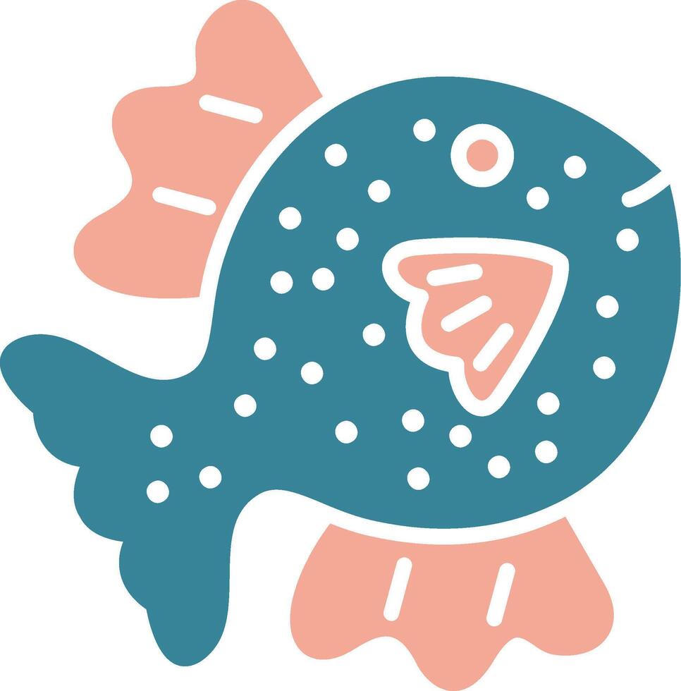 Yellow Boxfish Vibrant UI Token vector
