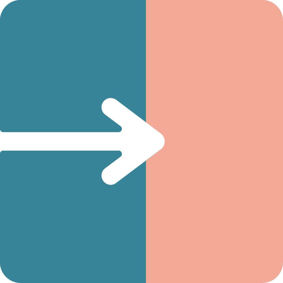 Arrow Graphic Colorful Core Icon vector