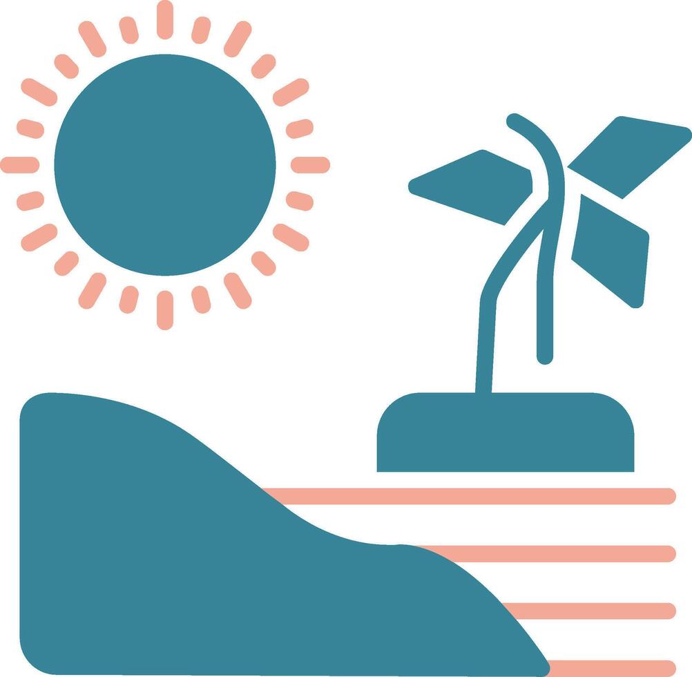 Beach Virtual Line Art vector