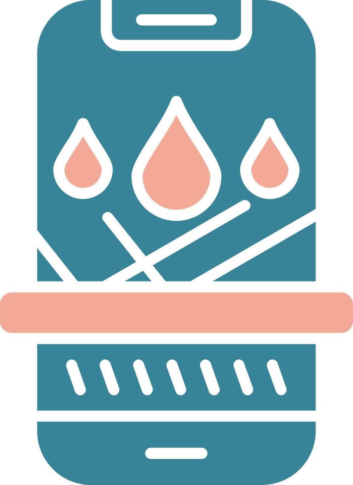 Water Resistant Crystal UI Stamp vector