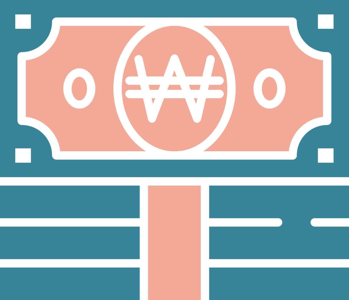 Won Bold Interface Object vector