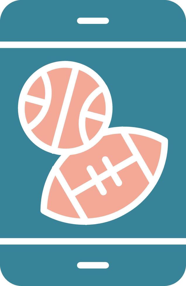 American Football Streamlined Flat Badge vector