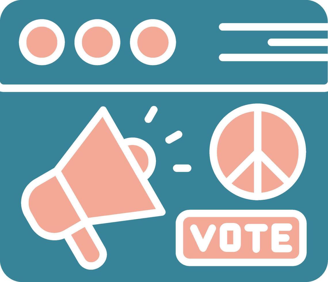 Campaign Futuristic Core Icon vector