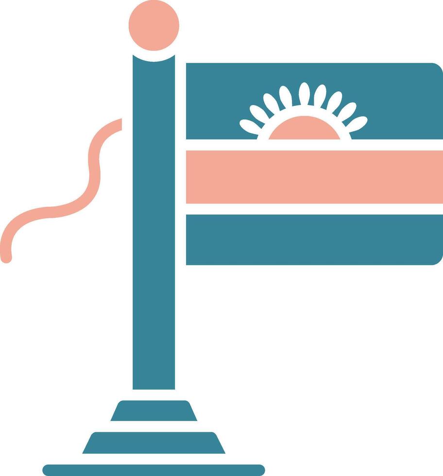 Malawi Flag Premium Tech Element vector