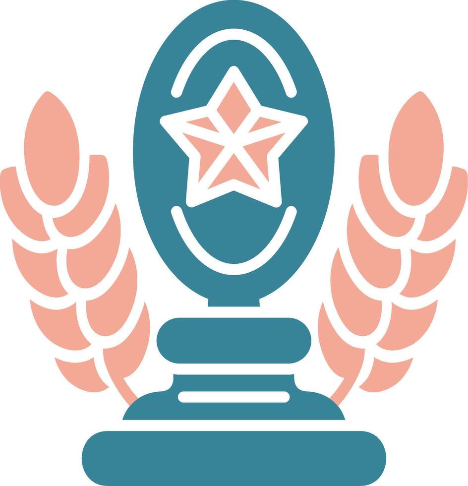 Trophy Star Dynamic Grid Token vector