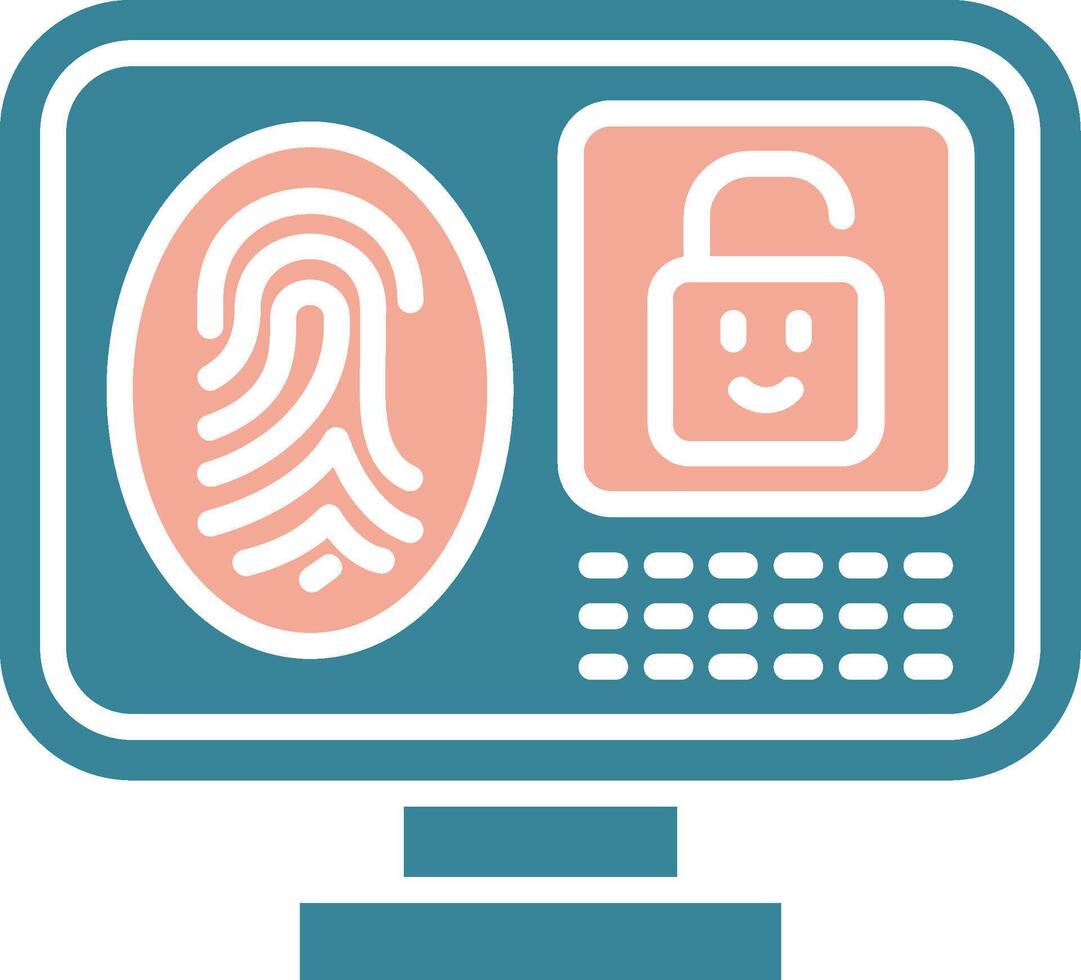 Cyber Security Streamlined Flat Badge vector
