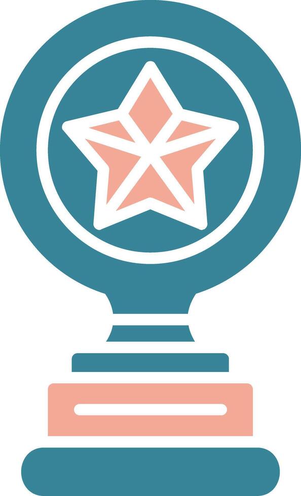 Trophy Star Simplified Icon Fragment vector