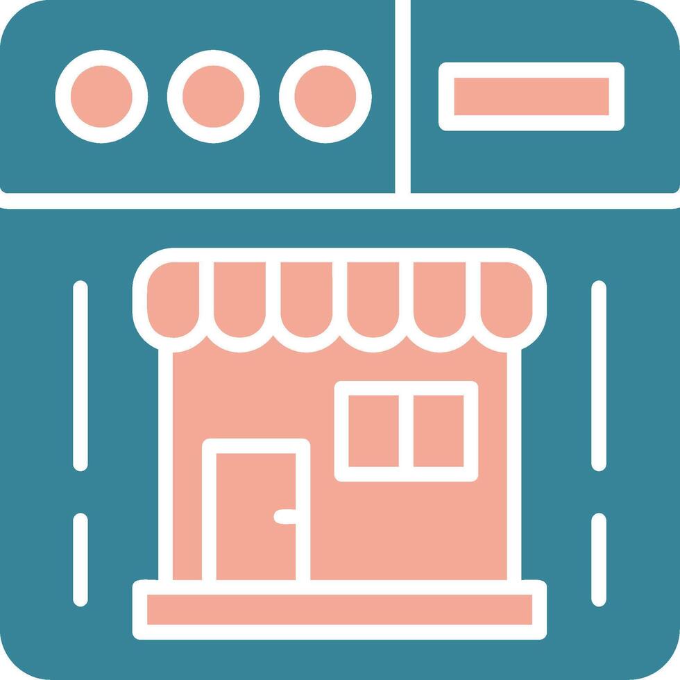 Online Shop Bold Graphic Module vector