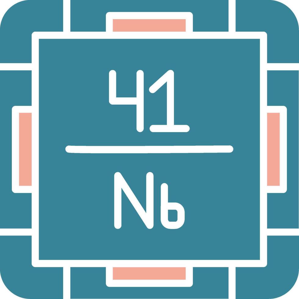 Niobium Tactile Symbol Sketch vector