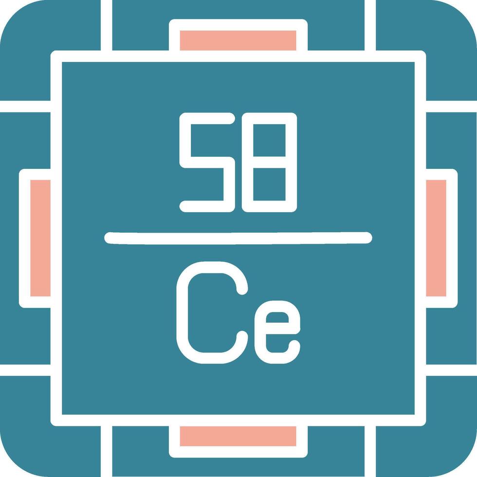 Cerium Crystal Interface Object vector