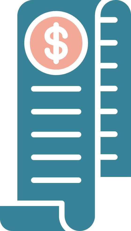 Receipt Virtual Core Icon vector