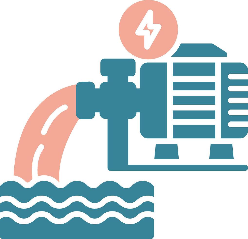 Water Pump Seamless Digital Mark vector