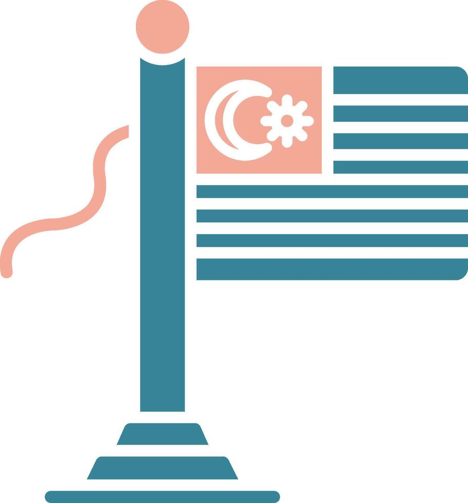 Malaysia Flag Interactive Line Art vector
