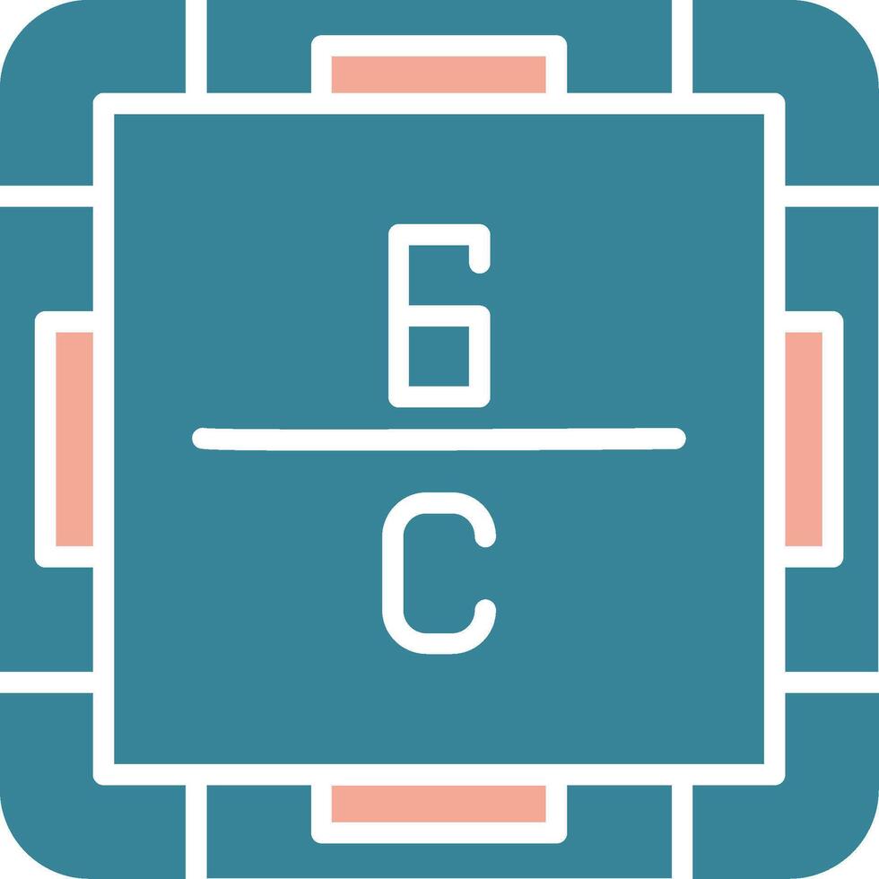 Carbon Simplified Icon Fragment vector