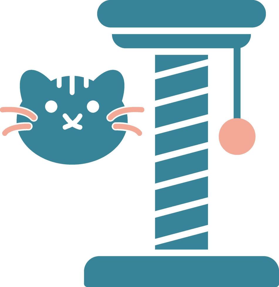 Cat Toy Dynamic Web Symbol vector