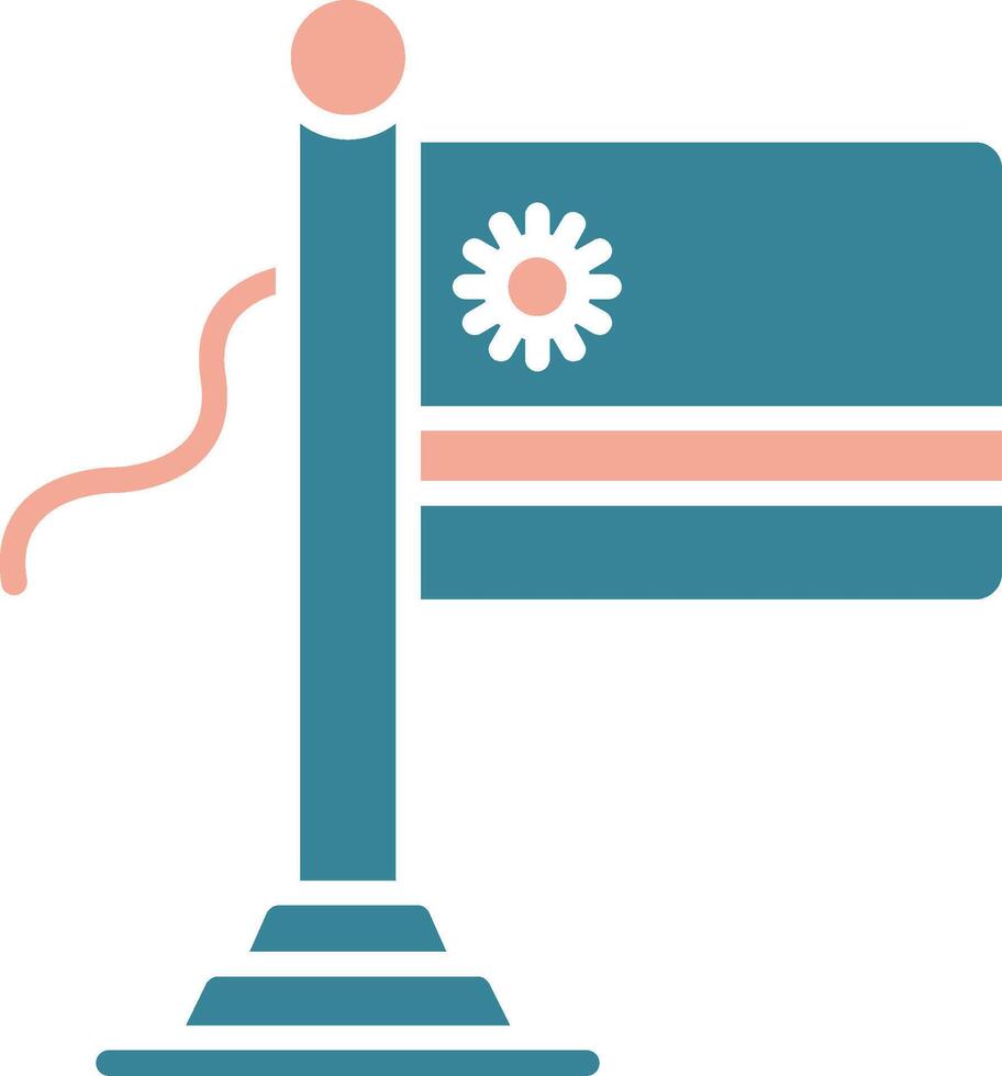 Rwanda Flag Interactive Line Art vector