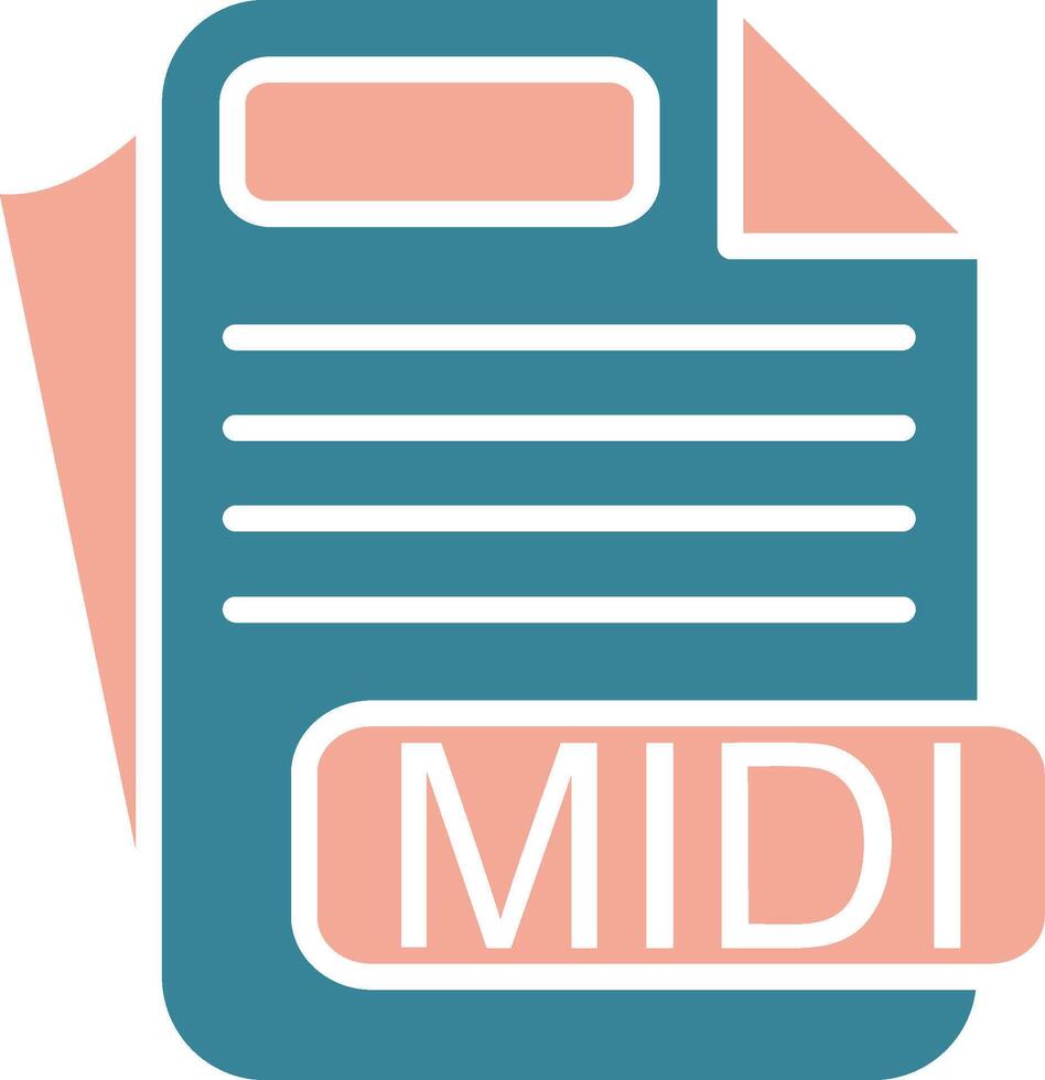 MIDI Crystal Core Icon vector