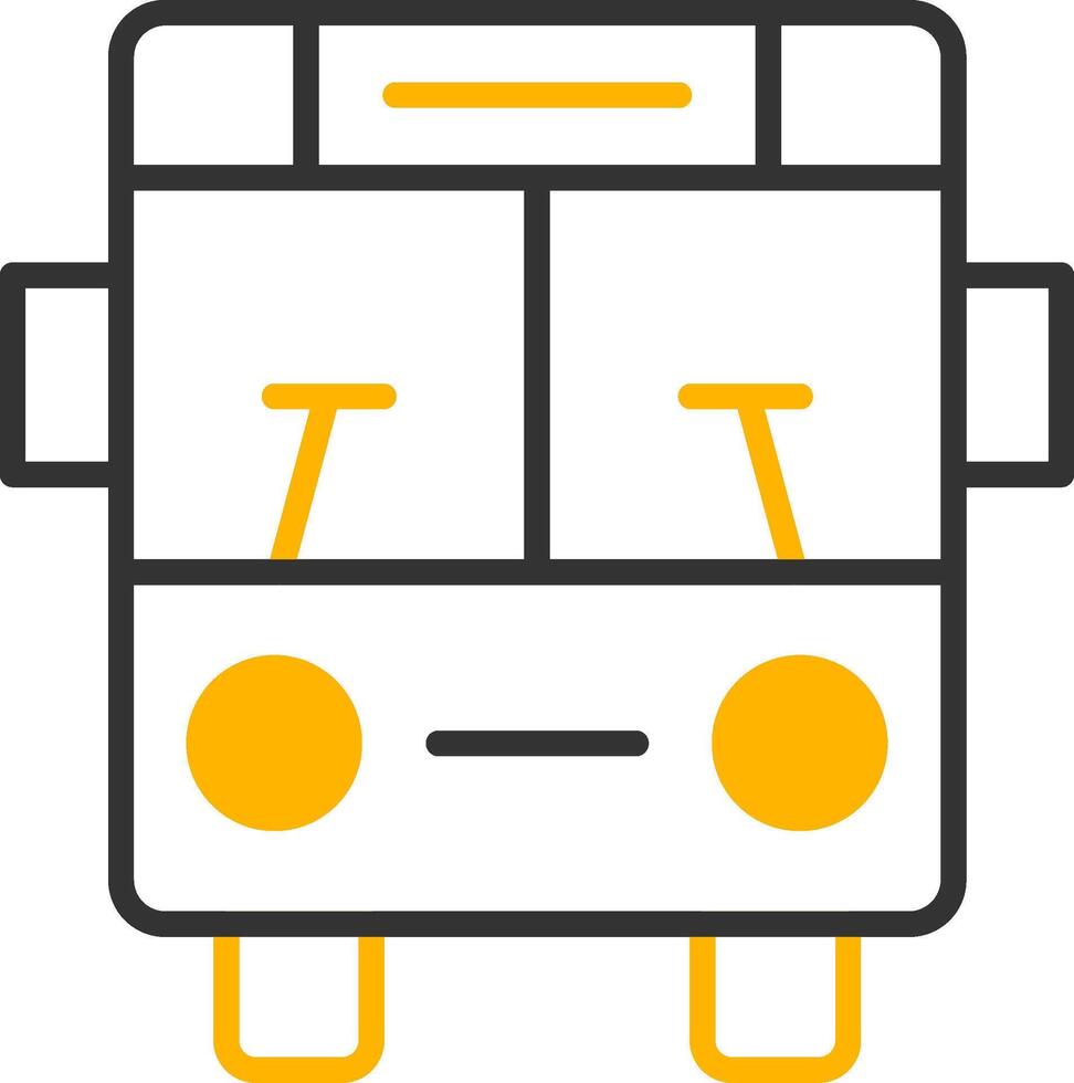 Public City Bus Line Two Color vector