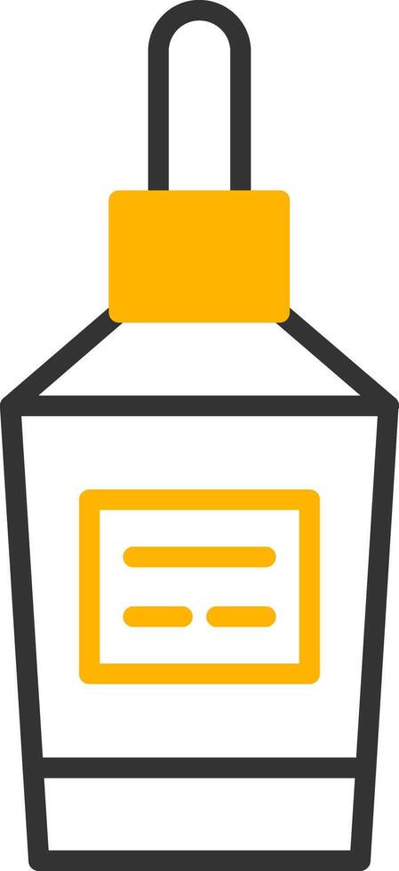 Nourishing Botanical Face Oil Line Two Color vector