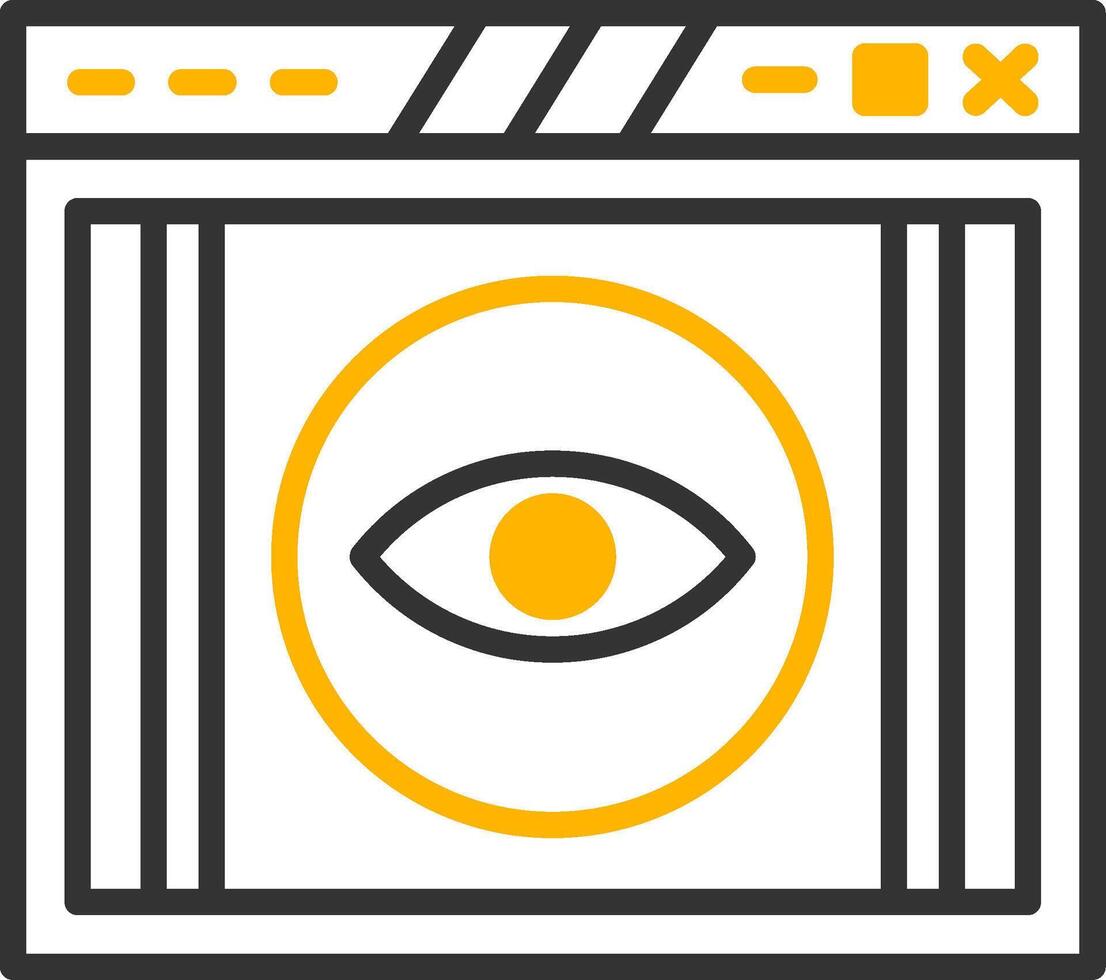 Visibility Settings for UI Line Two Color vector