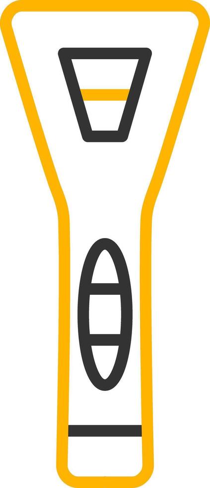Stainless Steel Tongue Scraper Line Two Color vector