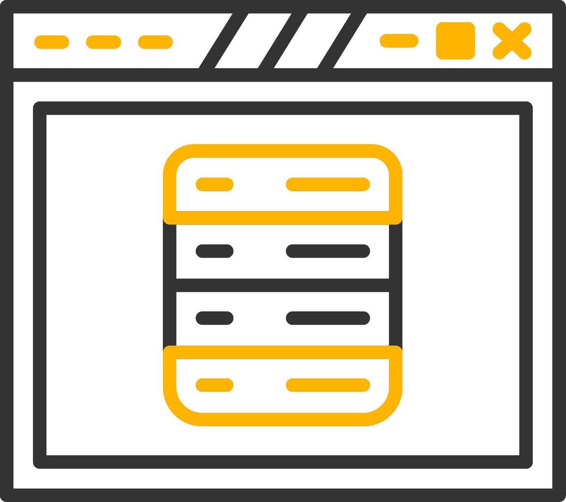 Navigation Dropdown Menu Design Line Two Color vector