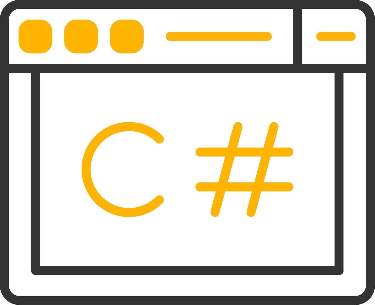 A yellow and black icon of a c - c - c - c - c - c - vector
