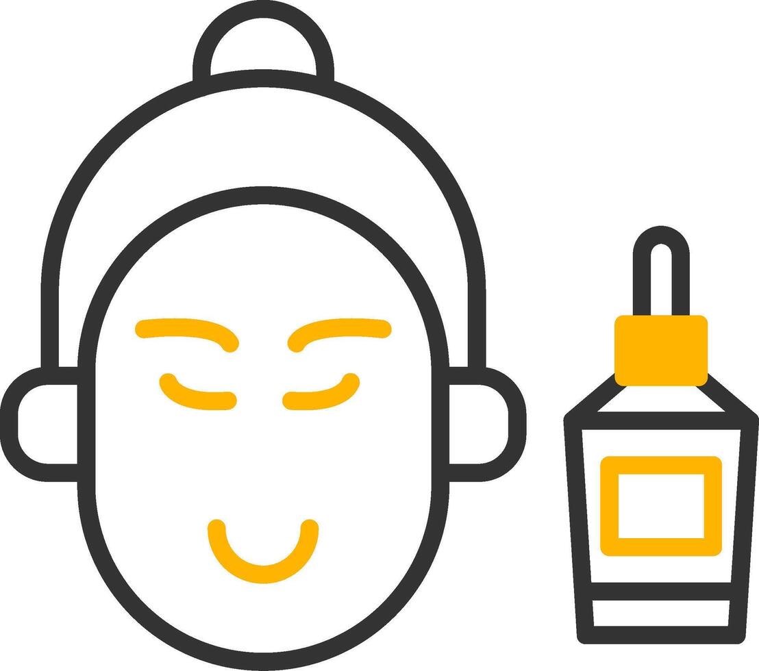 Broad Spectrum Face Sunscreen Line Two Color vector