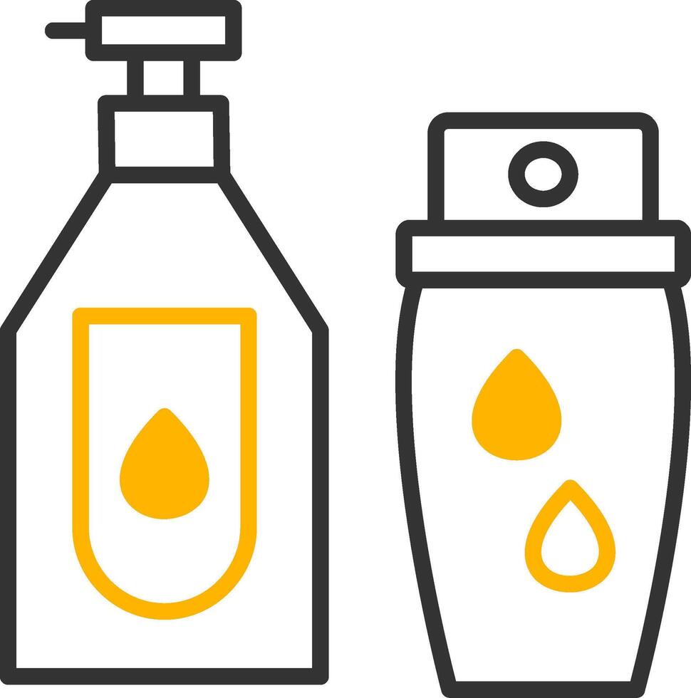 Repairing Hair Conditioner Line Two Color vector