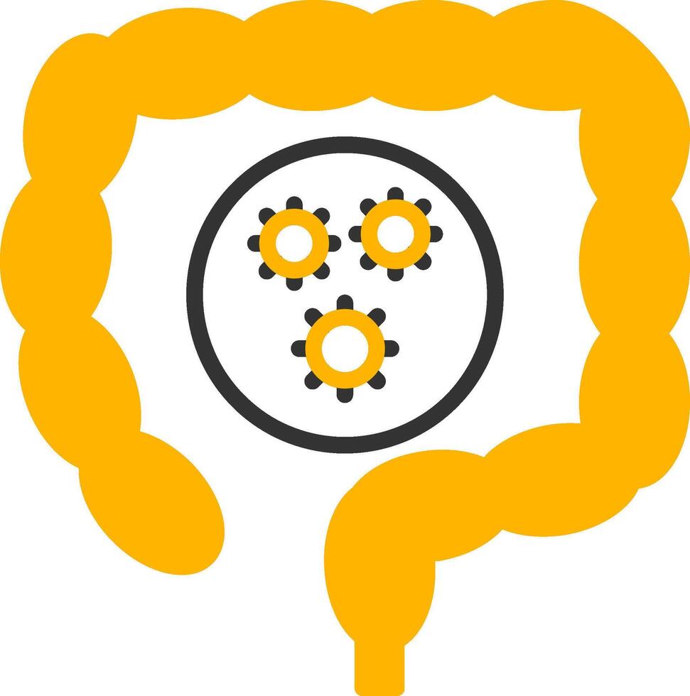 Shigella Diarrheal Pathogen Line Two Color vector