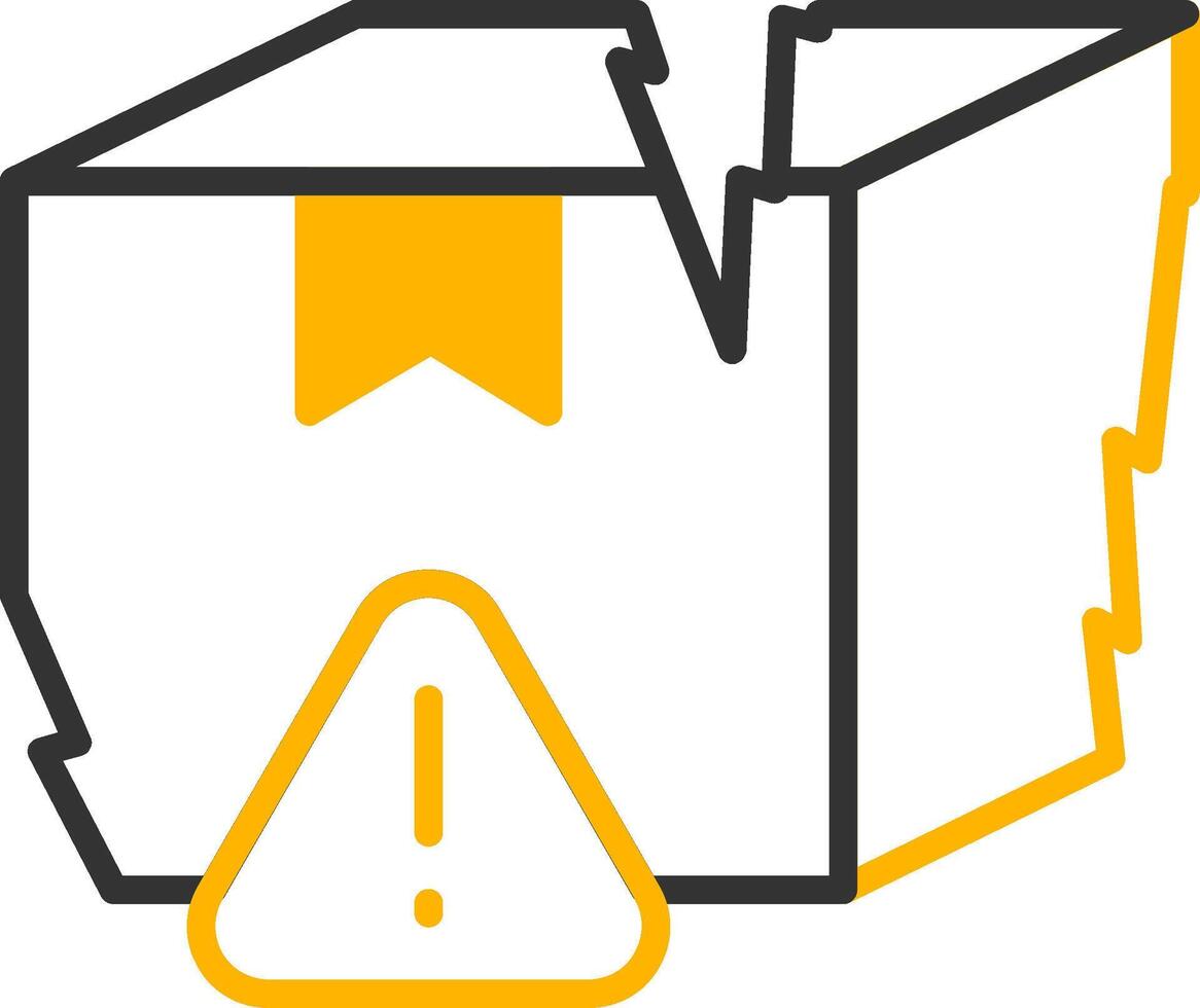 Production Quality Control Issues Line Two Color vector