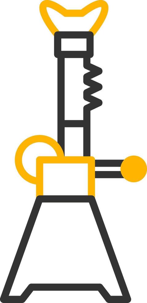 Vehicle Jack Stands Line Two Color vector